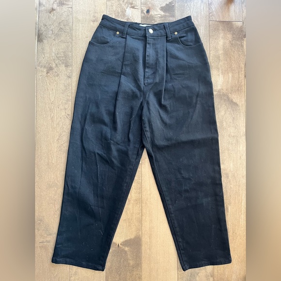 Zimmermann Black High Rise Straight Leg Jeans - Picture 10 of 12